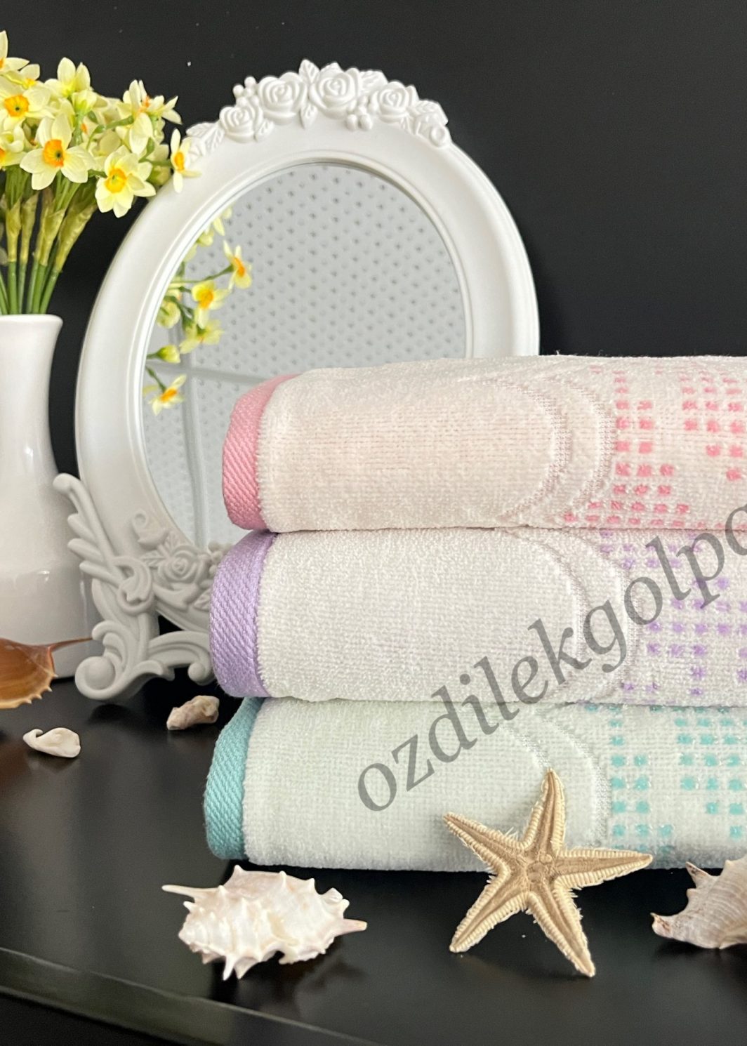 حوله دستی طرح Bellino برند ازدیلک Ozdilek سایز 50×90