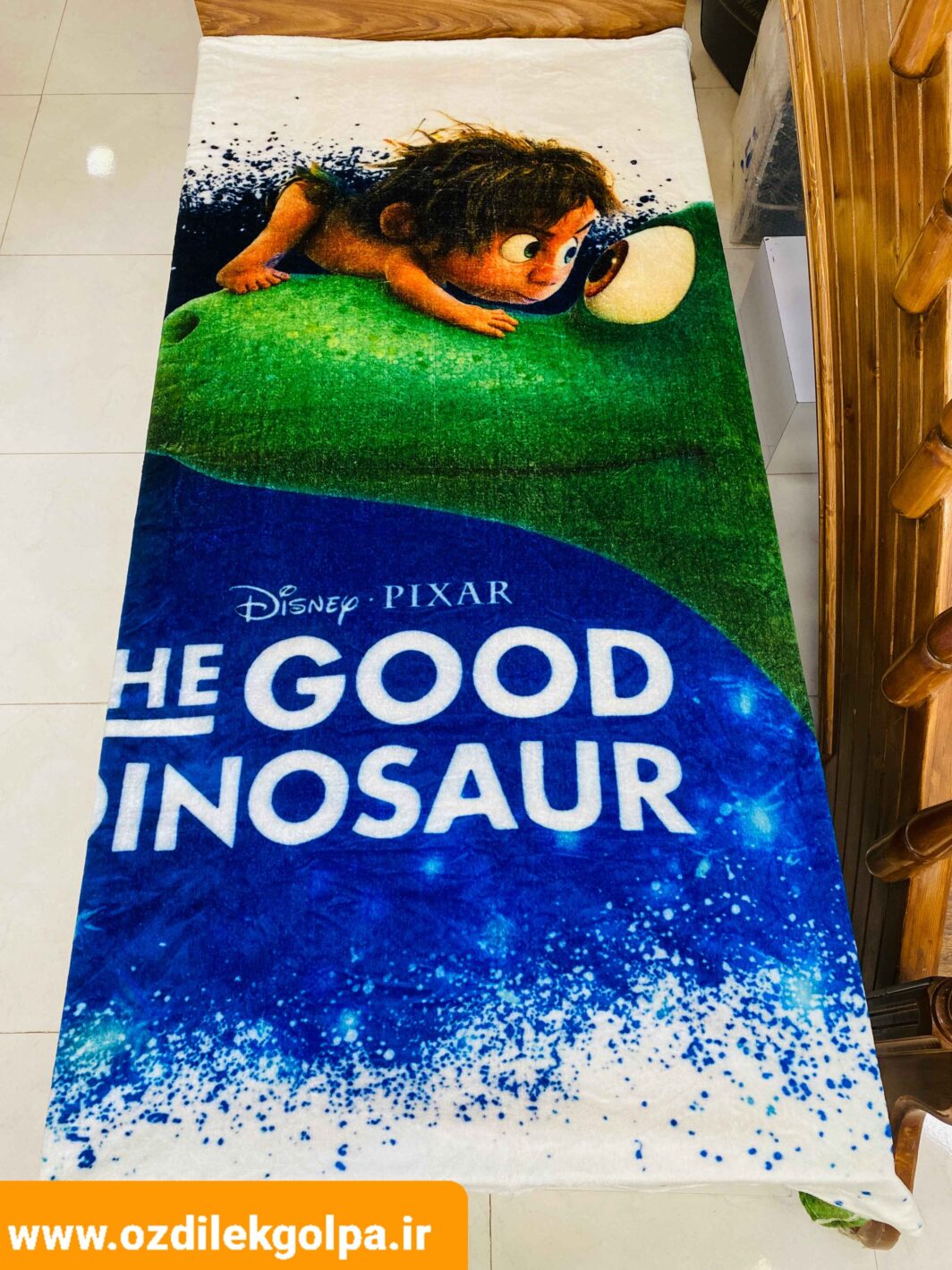 پتو ژله ای مسافرتی یکنفره طرح good dinosaur سایز 160*220 برند شادیلون