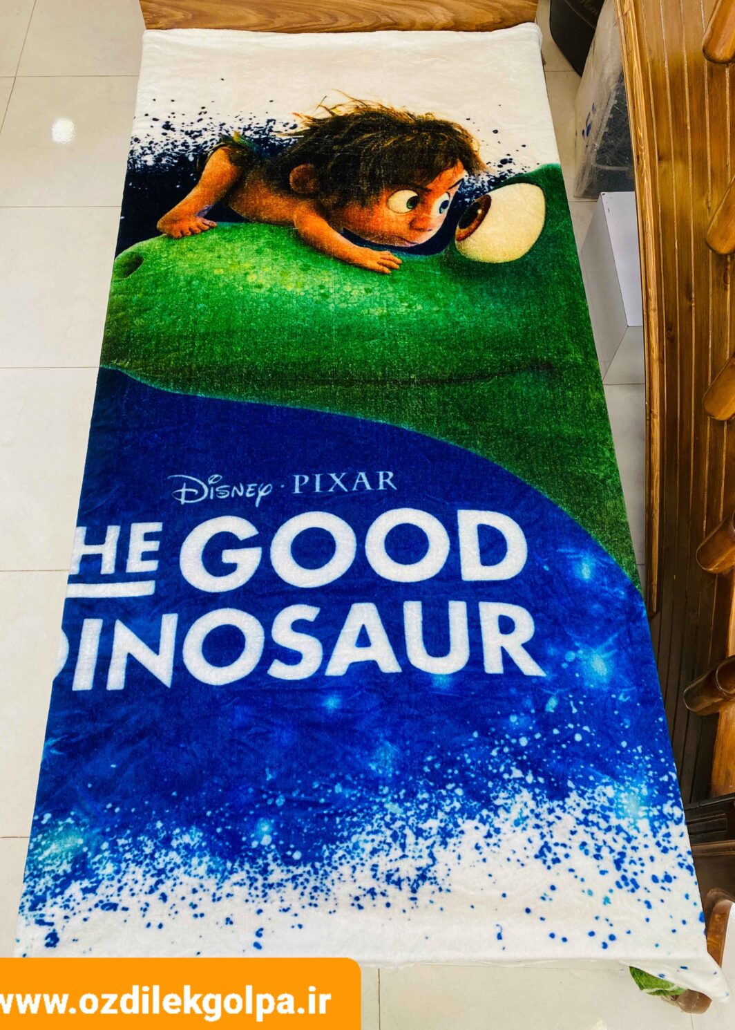 پتو ژله ای مسافرتی یکنفره طرح good dinosaur سایز 160*220 برند شادیلون