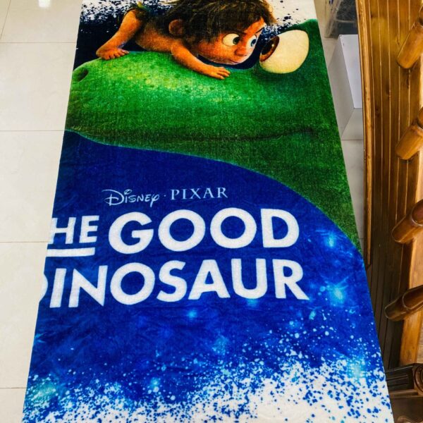 پتو ژله ای مسافرتی یکنفره طرح good dinosaur سایز 160*220 برند شادیلون