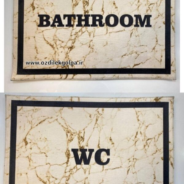 پادری برند تاپ مت Top mat مدل مخمل دیجیتال پشت چرم سایز 70*50