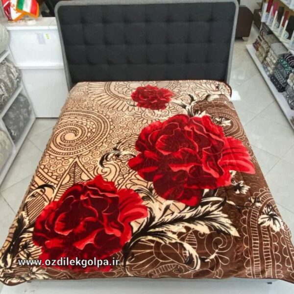پتو برند شادیلون مدل گلدار دونفره سایز 200*230