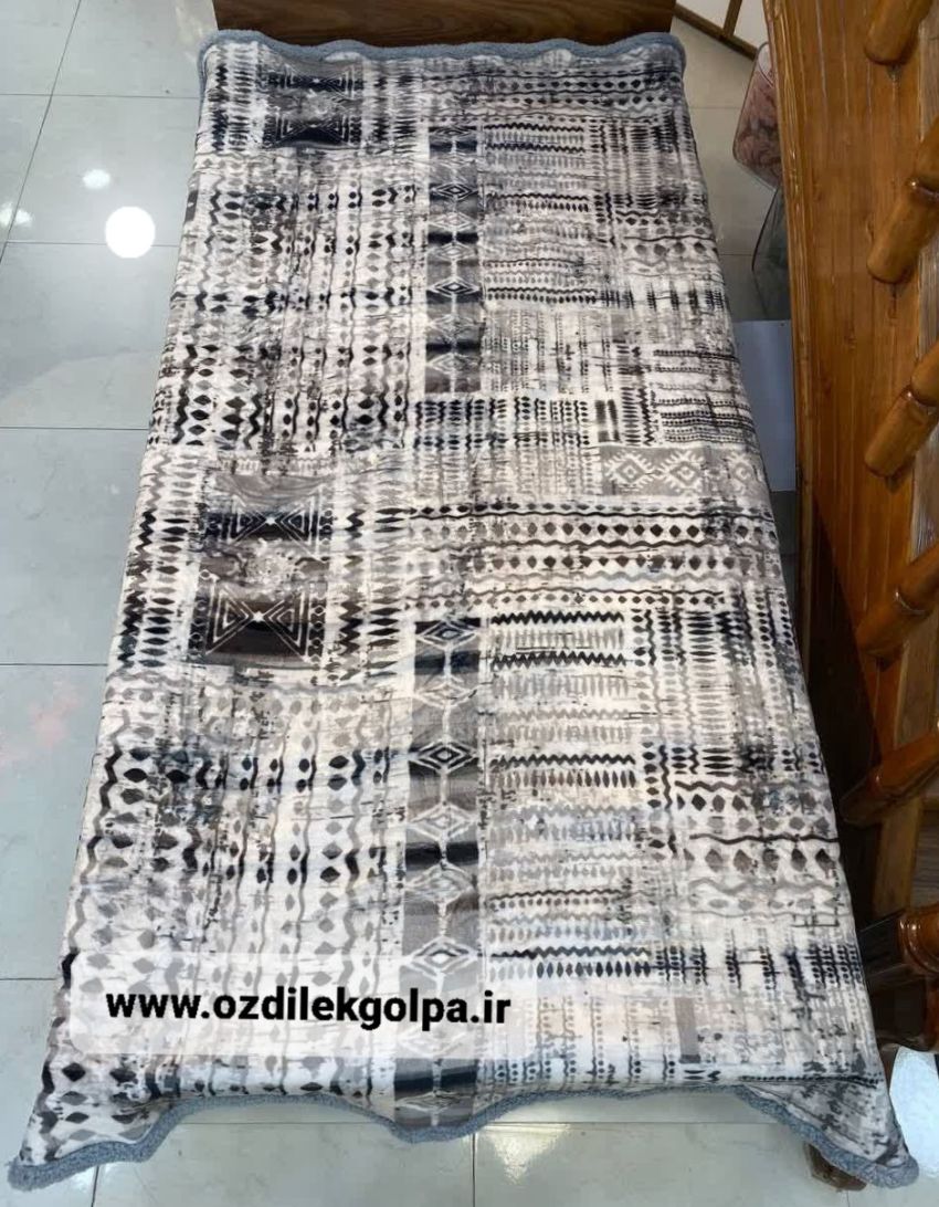 پتو یکنفره دو لایه پشت تدی طرح اسپرت برند پریسان مدل 14 سایز 160 در 220