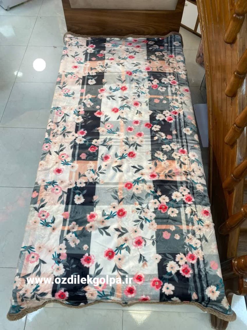 پتو یکنفره دو لایه پشت تدی طرح اسپرت برند پریسان مدل 16 سایز 160 در 220