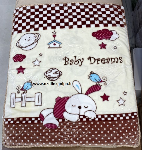 پتو کودک عروسکی دو لایه دو رویه برند TGH طرح خرگوش