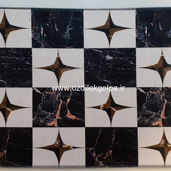پادری برند تاپ مت Top mat مدل مخمل دیجیتال پشت چرم سایز 70*50