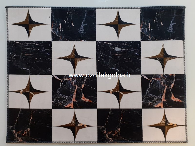پادری برند تاپ مت Top mat مدل مخمل دیجیتال پشت چرم سایز 70*50