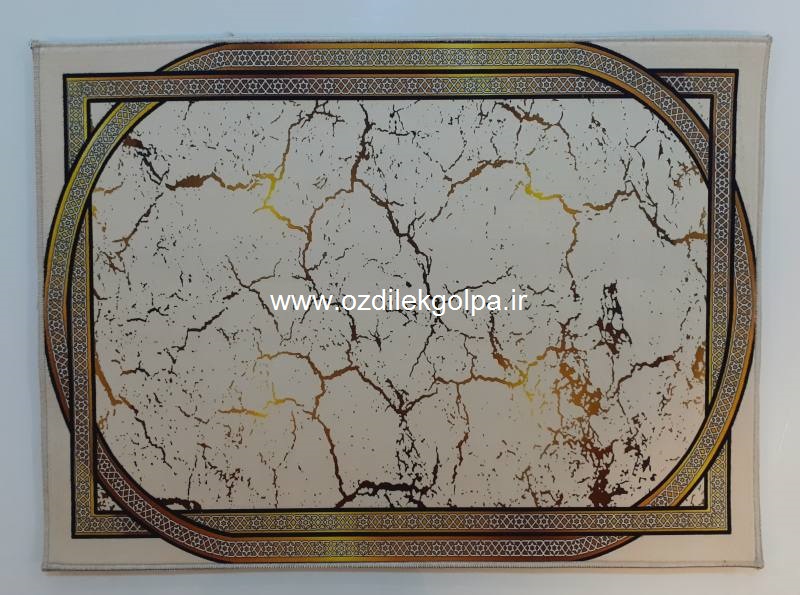 پادری برند تاپ مت Top mat مدل مخمل دیجیتال پشت چرم سایز 70*50