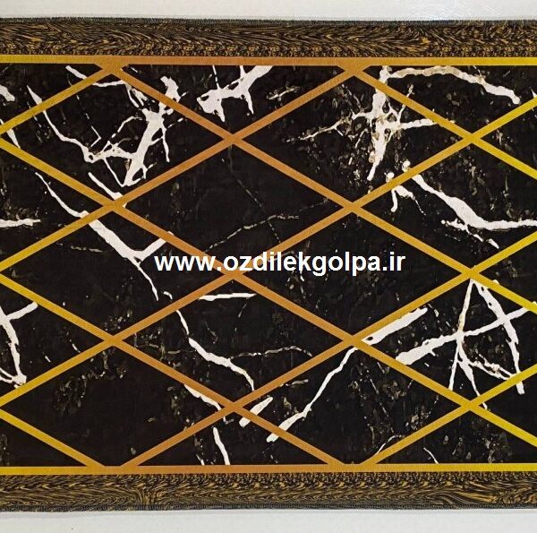 پادری برند تاپ مت Top mat مدل مخمل دیجیتال پشت چرم سایز 70*50