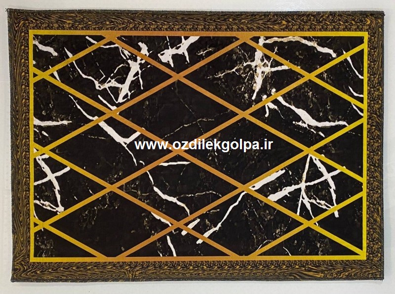 پادری برند تاپ مت Top mat مدل مخمل دیجیتال پشت چرم سایز 70*50
