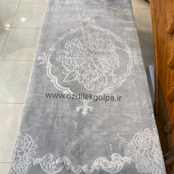 پتو برند گلبافت مدل الوان یکنفره سایز 220*160 رنگ طوسی کد 93-350