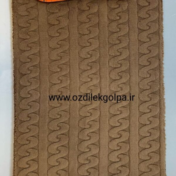 پادری مدل فندی برند تاپ مت Topmat رنگ قهوه ای سایز 80*50 پشت دات طرح بافت