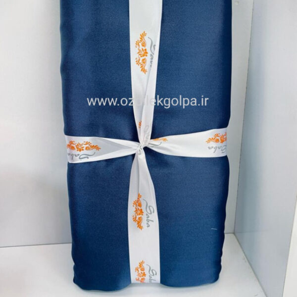 روبالشی ساتن - ابریشم ابعاد 50*70 رنگ سرمه ای تعداد 2 عدد