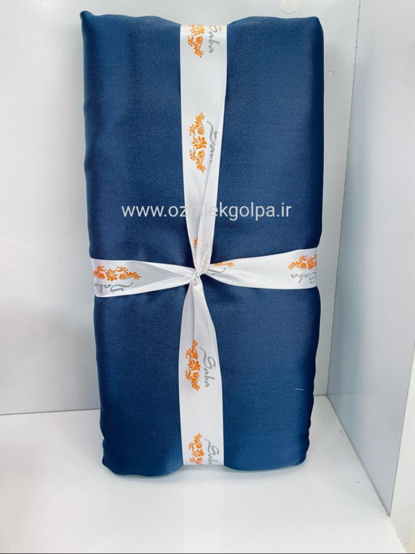 روبالشی ساتن - ابریشم ابعاد 50*70 رنگ سرمه ای تعداد 2 عدد