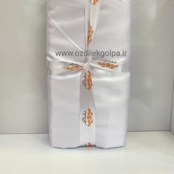 روبالشی ساتن - ابریشم ابعاد 50*70 رنگ سفید تعداد 2 عدد