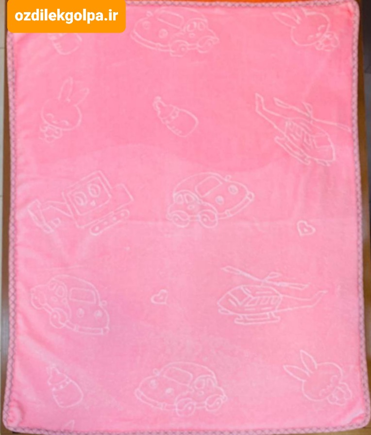 پتو کودک تک رنگ دو لایه دو رویه برند TGH رنگ صورتی