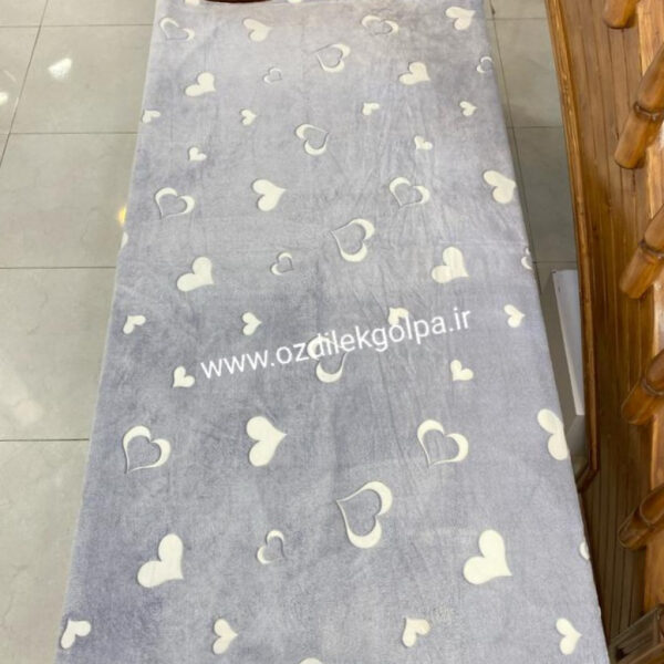 پتو ژله ای مسافرتی یکنفره طرح قلب
