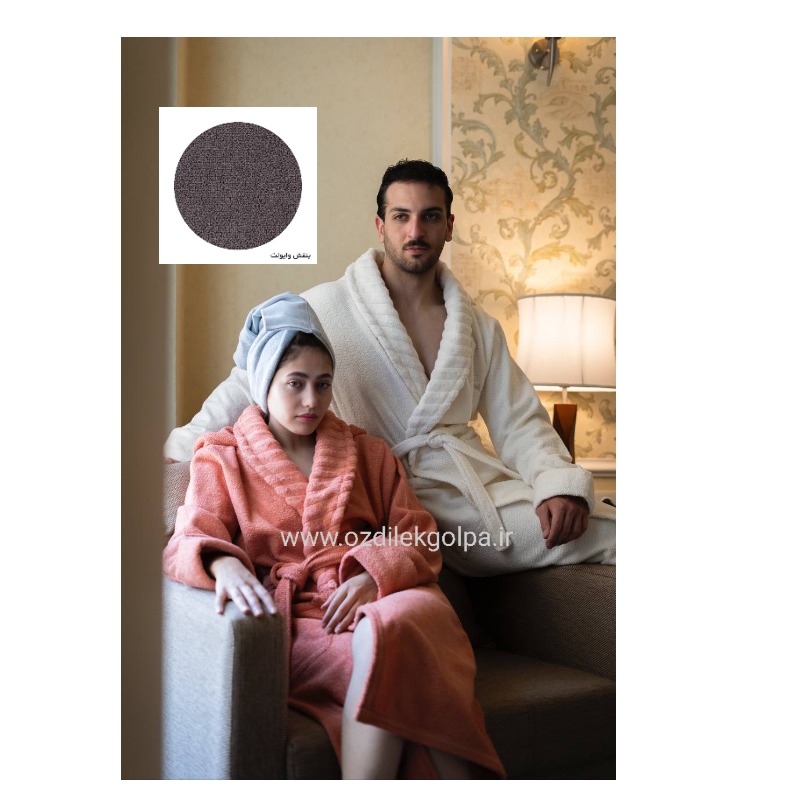 حوله پالتویی برند نارین ساپ NarinSap مدل میرای رنگ وایولت سایز XL