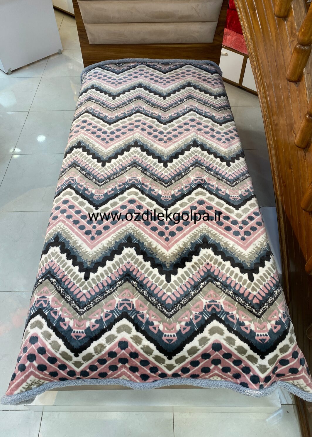 پتو یکنفره دو لایه پشت تدی طرح اسپرت برند پریسان مدل 7 سایز 160 در 220