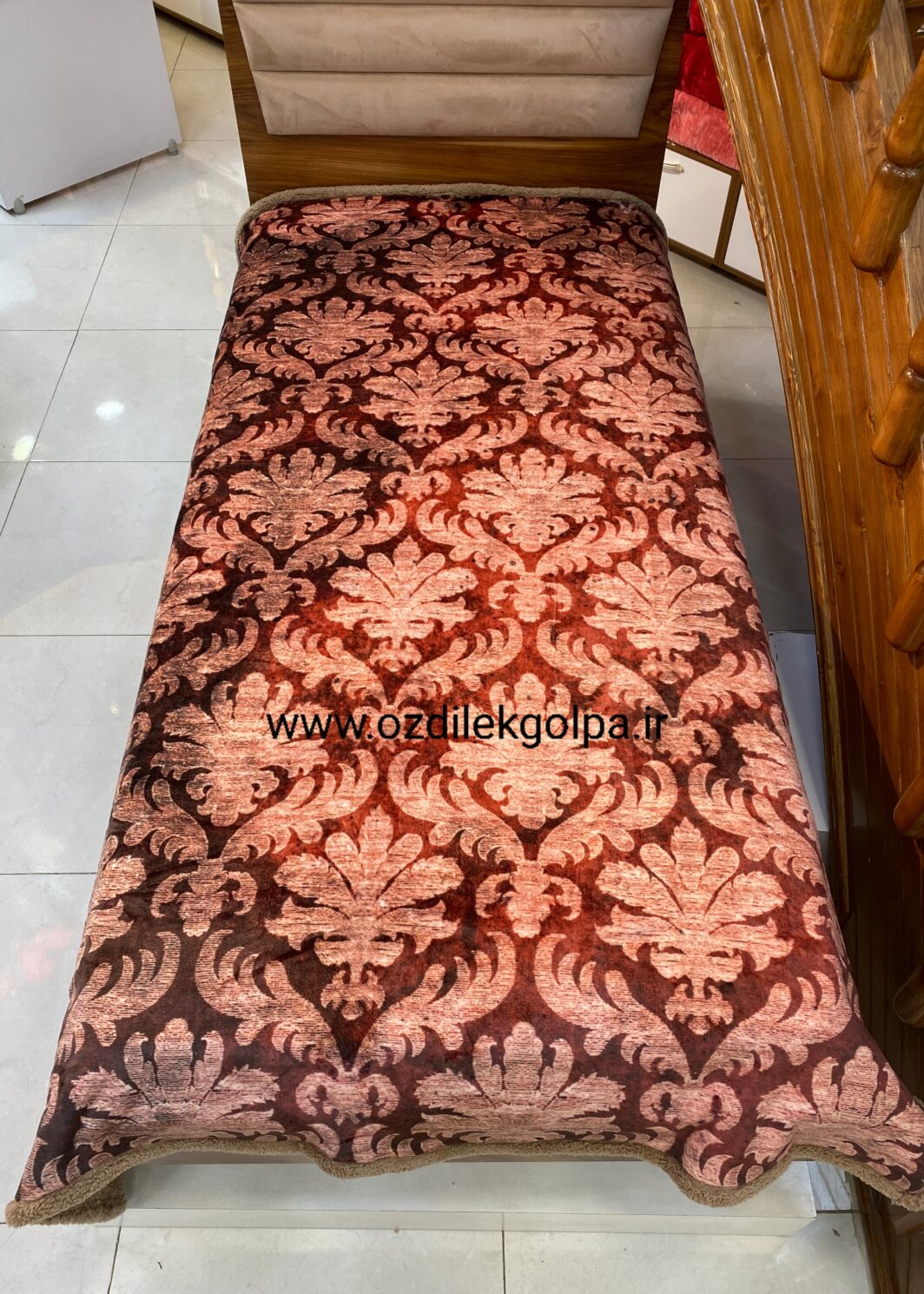 پتو یکنفره دو لایه پشت تدی طرح اسپرت برند پریسان مدل 9 سایز 160 در 220