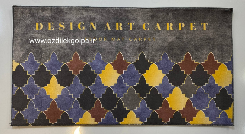 پادری آشپزخانه برند تاپ مت Top mat مدل مخمل دیجیتال پشت چرم سایز 90*50